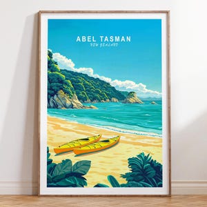 Abel Tasman Neuseeland Reise Poster, Neuseeland Reise, Abel Tasman Wand Kunst, Hochzeitsgeschenke, personalisierte Geschenke