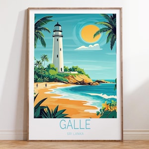 Galle Sri Poster, Galle Sri Lanka Travel Print, Sri Lanka Travel Wall Art, Birthday Gifts, Wedding Gifts, Home Decor
