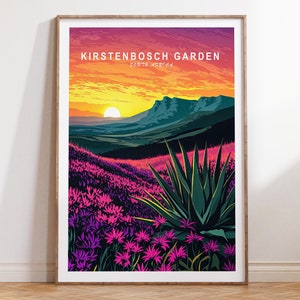 Kirsten Bosch Garten Poster, Kirsten Bosch Garten Südafrika Wandkunst, Südafrika Reisedruck, Geburtstagsgeschenke, Hochzeitsgeschenke