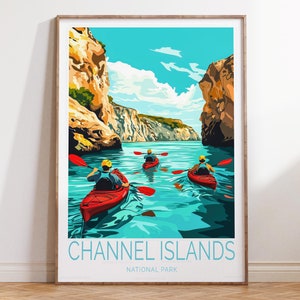 Channel Islands Poster, California Coastal Wall Art, Channel Islands National Park Print, Home Decor, Birthday Present
