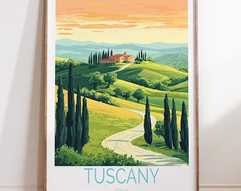 Toscane reisafdruk - Italië, Toscane reisposter, Italië poster, Italië afdrukken, reizen kunst aan de muur, Toscane kunst aan de muur, Toscane afdrukken