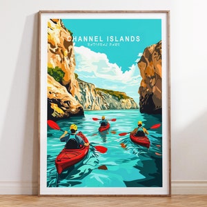 Channel Islands Wall Art, Coastal California Poster, Channel Islands National Park Print, Personalised Gifts Wedding Gifts