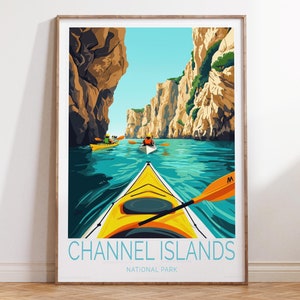 Channel Islands Nationalpark Poster, Kalifornien Kanalinseln Wand Kunstdruck, Nationalpark Druck, personalisierte Geschenke, Wohndekor