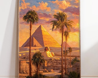 ギザのピラミッドと夕暮れの風景 - 旧カイロ - 古代エジプト