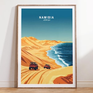 Namibia Wall Art Print, Namibia Africa Travel Poster, Africa Travel Print, Housewarming Gifts, Minimalist Cityscape