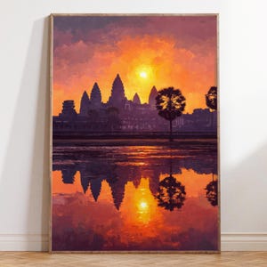Cambodian oil painting - Etsy 日本