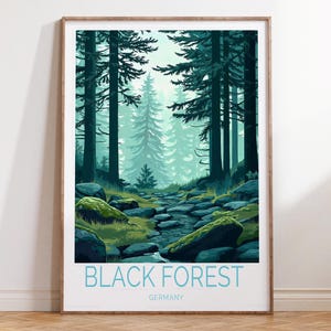 Schwarzwald Deutschland Reise Poster, Deutschland Reise Wandkunst, Schwarzwald Reise Geschenke, Hochzeitsgeschenke, Wohndekor Geschenke