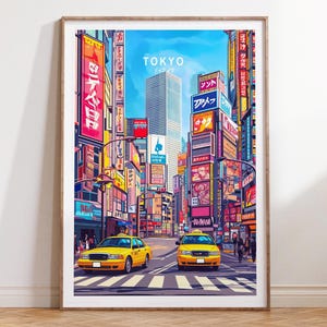 Tokyo Japan Travel Poster , Japan Travel Print, Tokyo Wall Art Print, Minimalist Travel Poster, House Warming Gifts