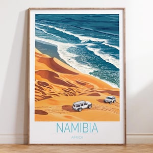 Namibia Reise Poster, Namibia Afrika Reise Wandkunst, Afrika Reise Druck, House Warming Geschenke, personalisierte Geschenke