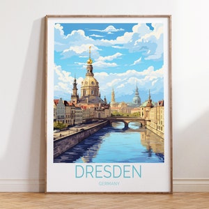 Dresden Deutschland Reise Poster, Dresden Reise Poster, Dresden Reise Wandkunst, Dresden Deutschland Reise Geschenk, Geburtstagsgeschenk