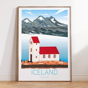Iceland Travel Poster, Iceland Travel Poster Wall Art, Iceland Travel Wall Art, Iceland Travel Poster, Iceland Travel Gifts