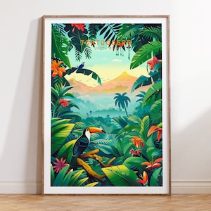 Tortuguero Costa Rica Poster, Costa Rica Print, Tortuguero Travel Poster, City Home Wall Decor, Wedding Present, Personalised Gifts