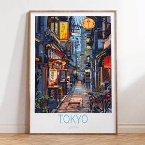 Tokyo Japan Poster, Japan Travel Print, Tokyo Wall Art, Japanese Travel Gifts, City Poster, Personalised Gifts, Birthday Present