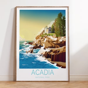 Acadia National Park Poster, Acadia National Park Wandkunst, Acadia National Park Druck, Acadia National Parks