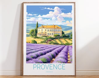 Provence France Travel Poster, Provence Côte d'Azur France Poster, Provence France Travel Wall Art, French travel Gift