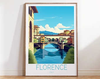 Florence Travel Poster Italy Travel Poster, Florence Travel Wall Art, Florence Italy Travel Wall Art, Florence Italia Travel Gifts