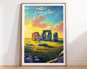 Stonehenge Travel Print, England Stonehenge Wall Art, England City Travel Poster, Home Decor, Personalised Gifts, Birthday Present