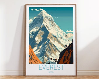 エベレスト ネパール ポスター 旅行 プリント エベレスト マハラングル