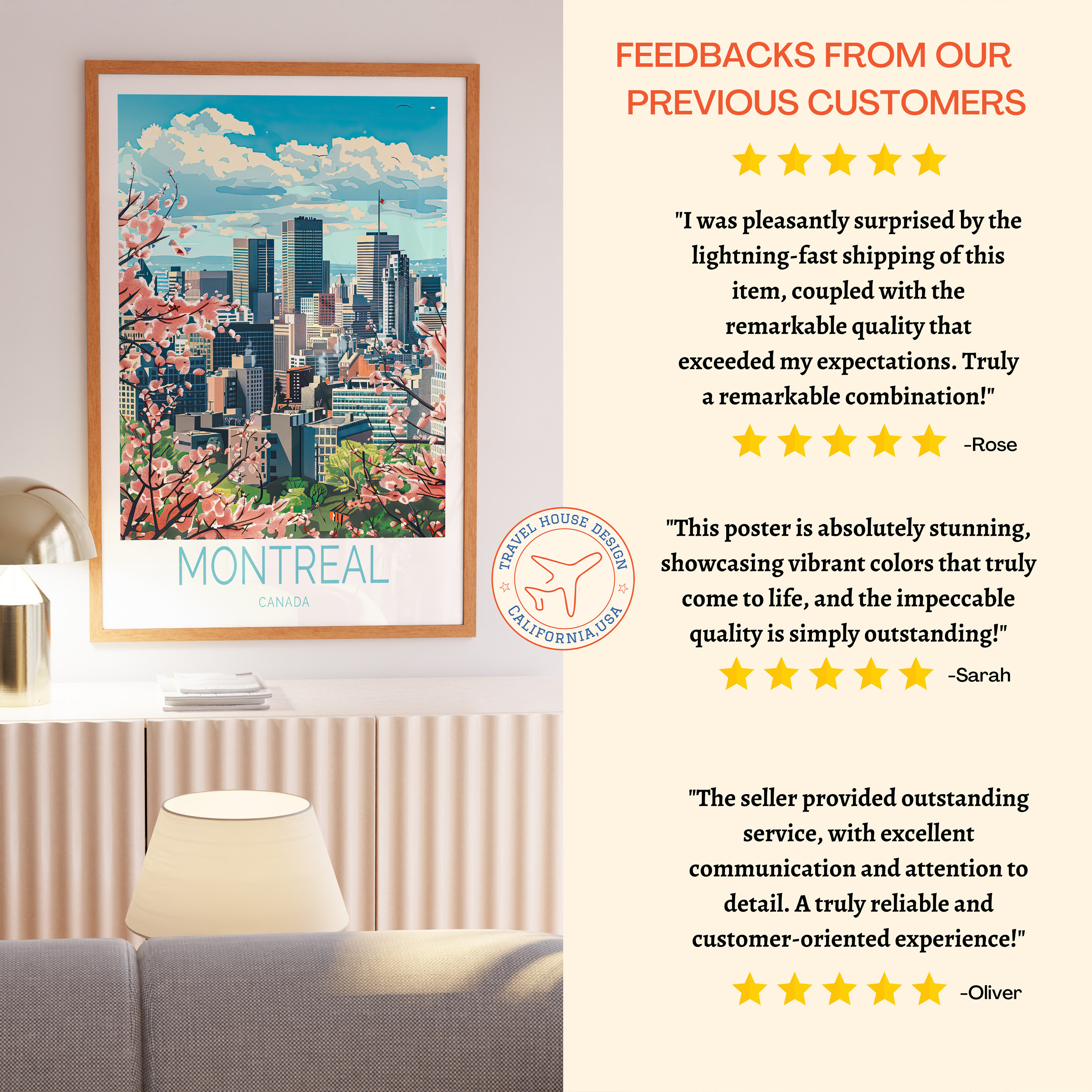 Montreal Travel Print, Canada Montreal Travel Gift, Canada Wall Decor