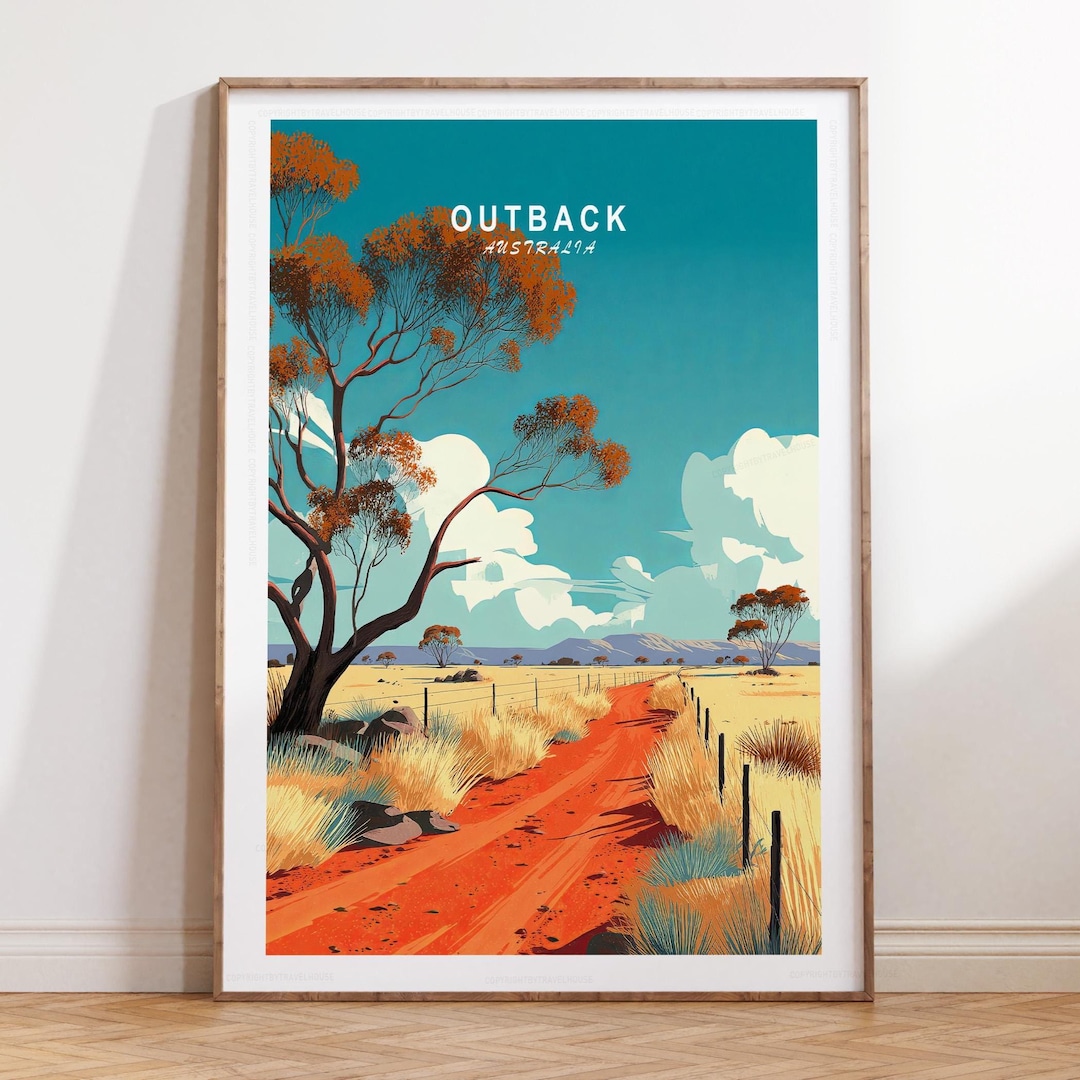 Outback Australia Travel Print, Outback Travel Wall Art, Australia ...