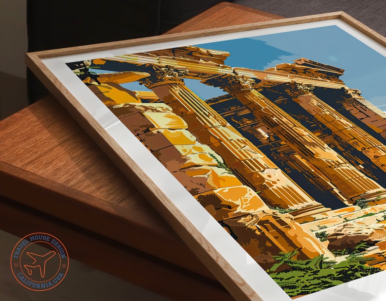 Baalbek Travel Print, Lebanon Poster, Baalbek Lebanon Travel Wall Art ...