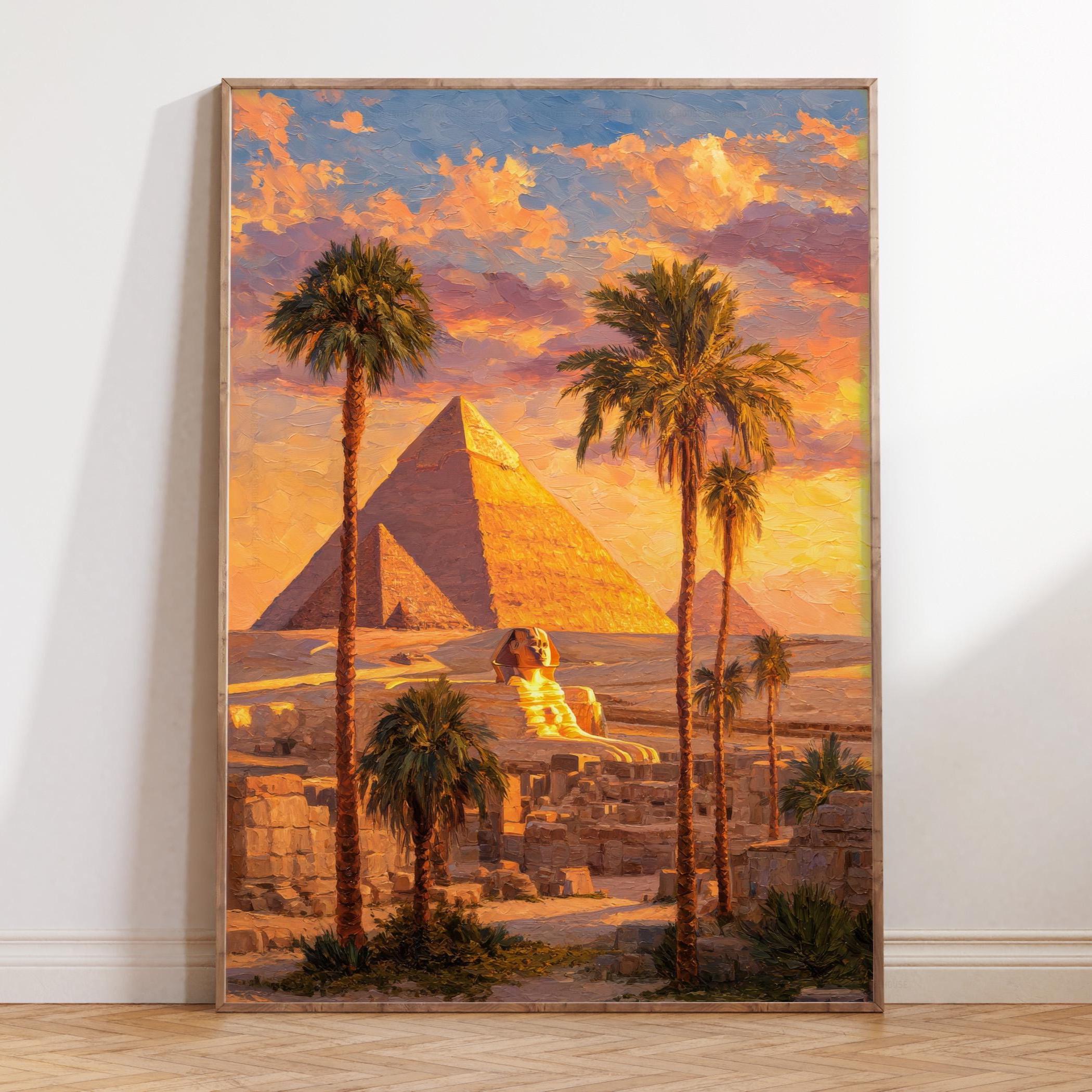Tableau sur toile Pyramides egypte