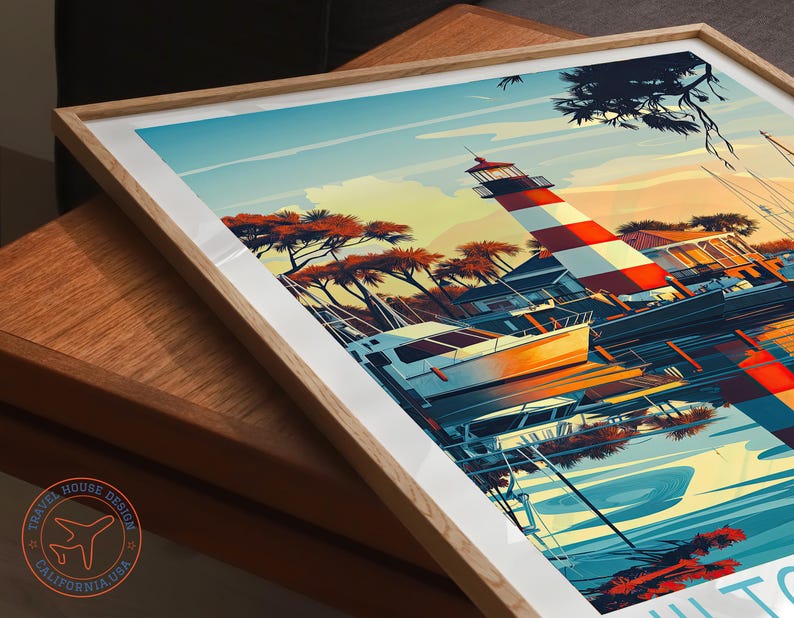 Hilton Head Island Poster, South Carolina Wall Art, Hilton Head Island