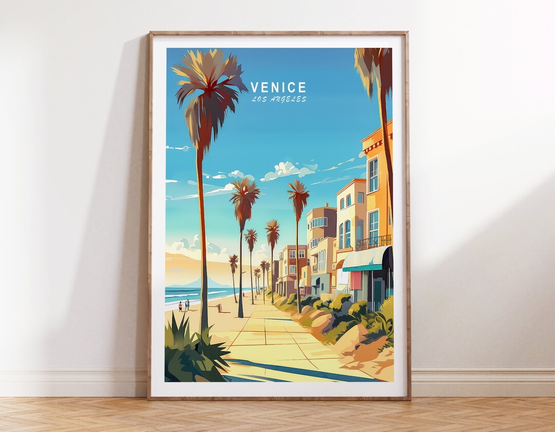 ベニス ロサンゼルス旅行ポスター、ベニス カリフォルニア旅行ウォール