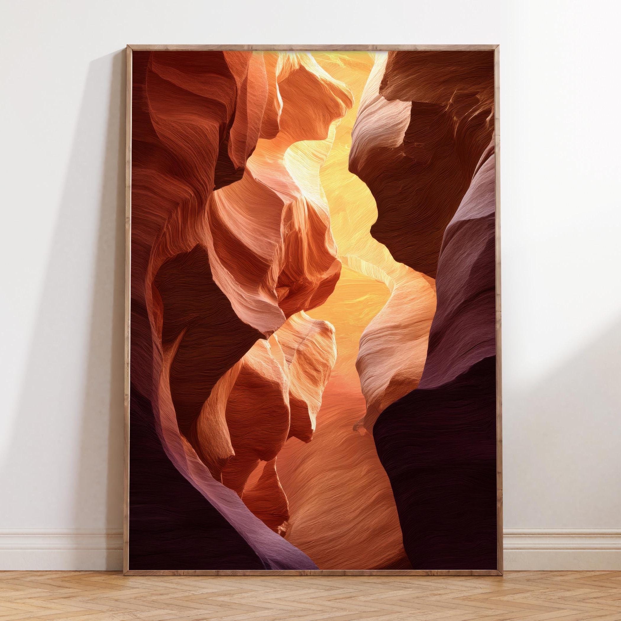 Watercolor Slot Canyon, Antelope Canyon Arizona, Desert Travel