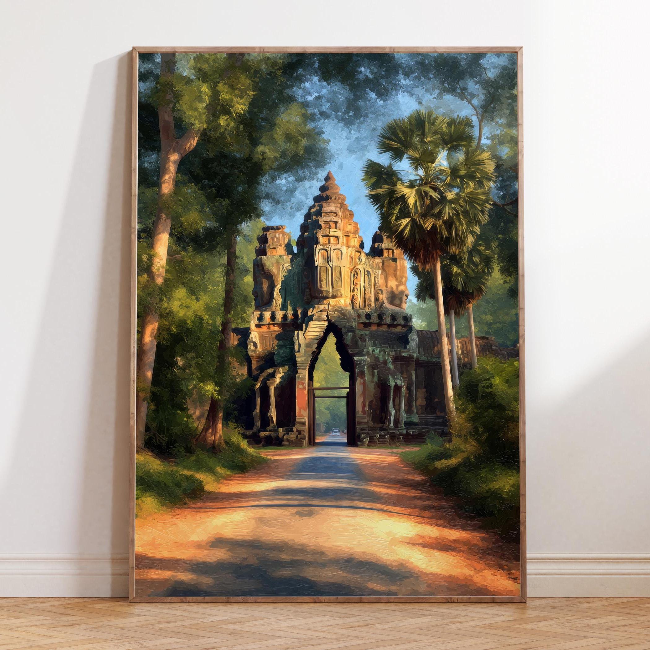 Cambodian oil painting - Etsy 日本