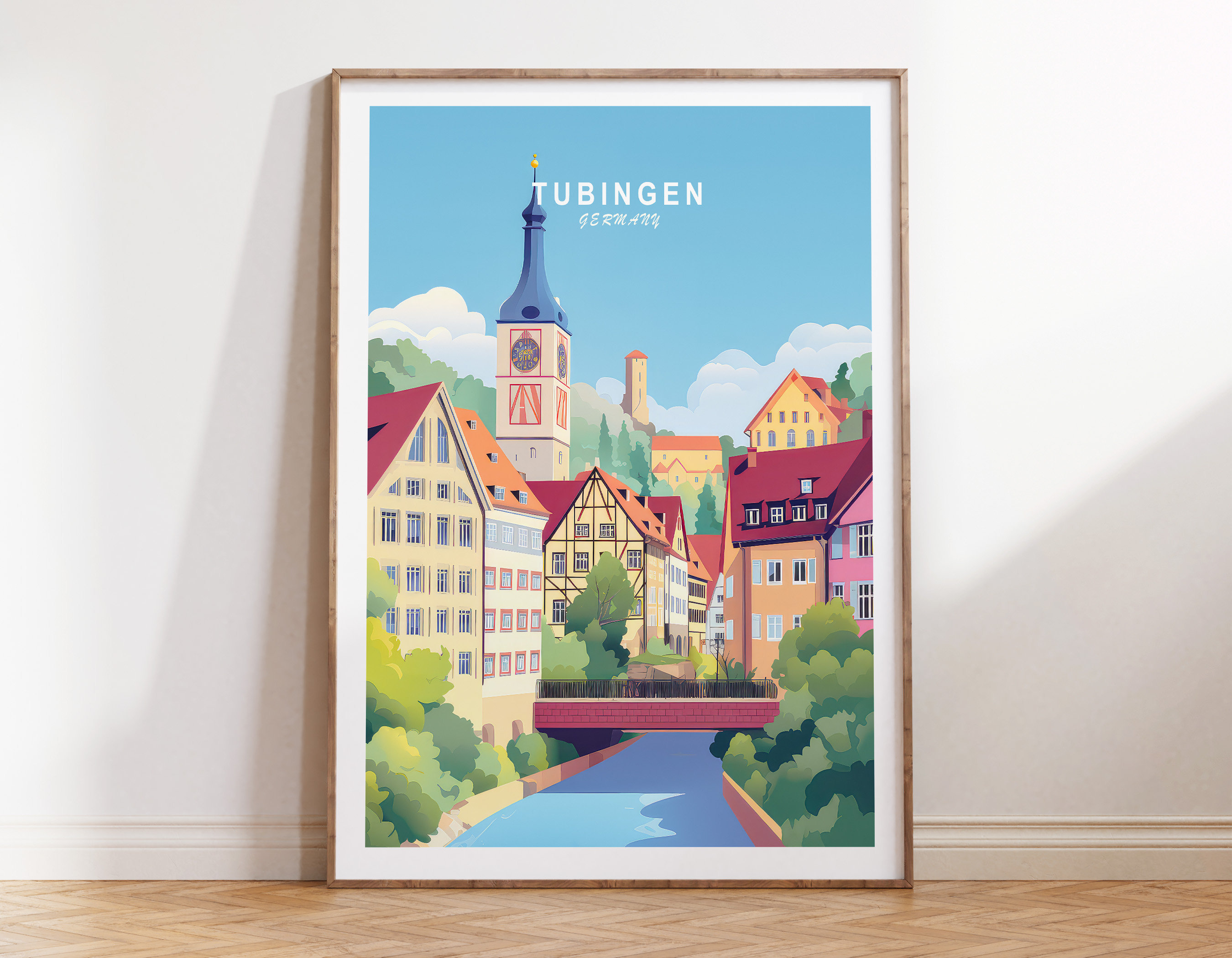 ドイツローゼンタール　ユーゲントシュティール　風景画プレート ドイツローゼンタール ユーゲントシュティール 風景画プレート