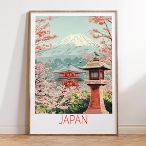 Japan Custom Travel Poster, Japan Wall Art, Japan Travel Print, Japan Travel Gifts, House Warming Gifts, Home Decor