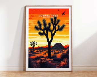 Joshua Tree National Park California Poster, National Park Travel Wall Art, Joshua Tree Print, Birthday Gifts, Wedding Gifts