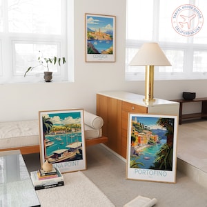 Monaco Art Travel Poster, Monaco Poster, Europe Travel Poster, Monaco Wall Art Travel Poster, Europe French Riviera Travel Gifts image 7
