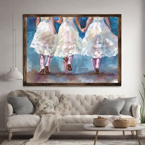 Coastal Cowgirl Boot Print: Trendy Dorm Wall Art (Digital Download)