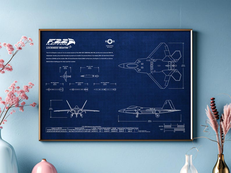 F 22 Raptor Blueprint