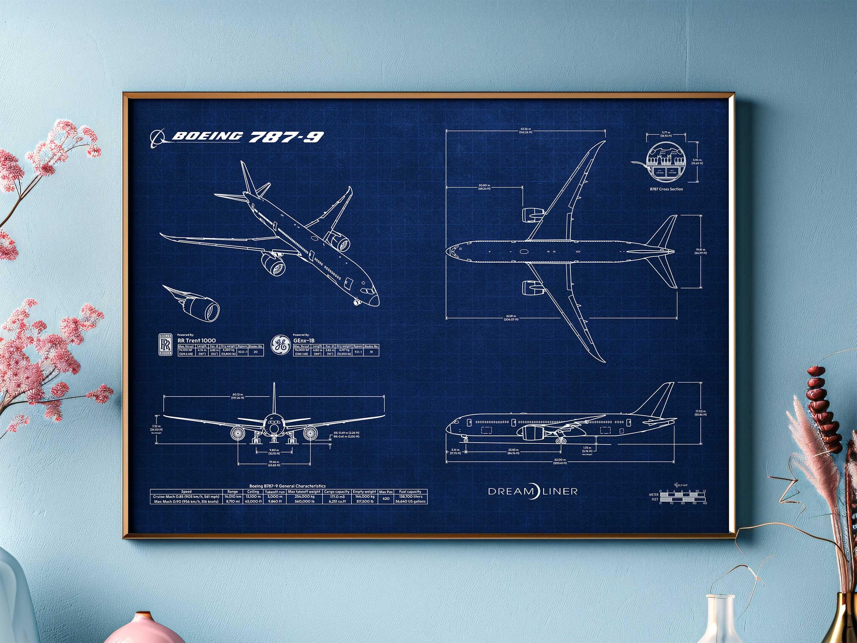 ボーイング787 Boeing 787 Dreamliner 非売品ポスター