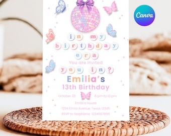 In My Birthday Era Invitation In My Birthday Era Invite Era Birthday Invite Era Birthday Party Invite In My Birthday Era Digital Invitation