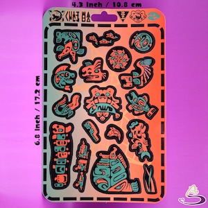 Splatoon 3 Grizzco Salmon Graffiti Sticker Sheet