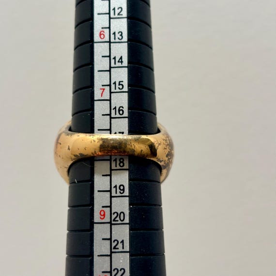 Tortoiseshell Resin Statement Ring, Gold Tone Boh… - image 9