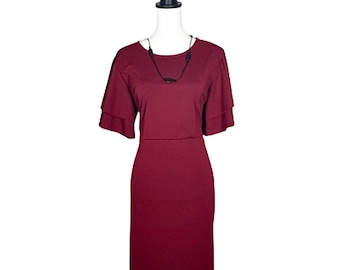 tahari burgundy dress Tahari Sheath Dress  ALS IN WONDERLAND Foundation