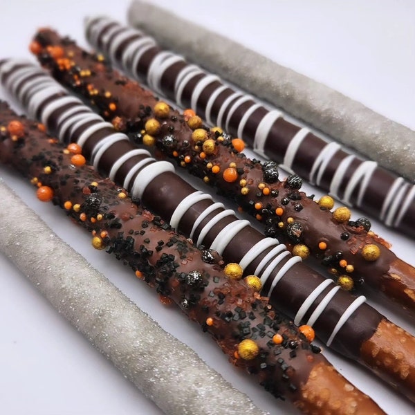 Chocolate Covered Pretzel Rods Etsy