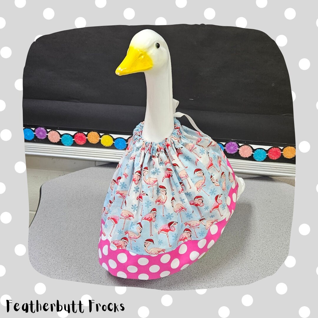Holiday Christmas Goose Clothes Lawn Goose Clothes Porch Goose Dress