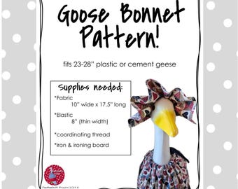 Padrão de costura para goose capota: serve para goose de gramado de 23 a 28 polegadas (download em PDF)