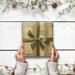 Vintage Brief aan de Kerstman Kerstcadeaupapier, Kerstverpakking, Vakantiecadeauverpakking, Seizoenscadeauverpakking, Kerstverpakking, Cadeauverpakking