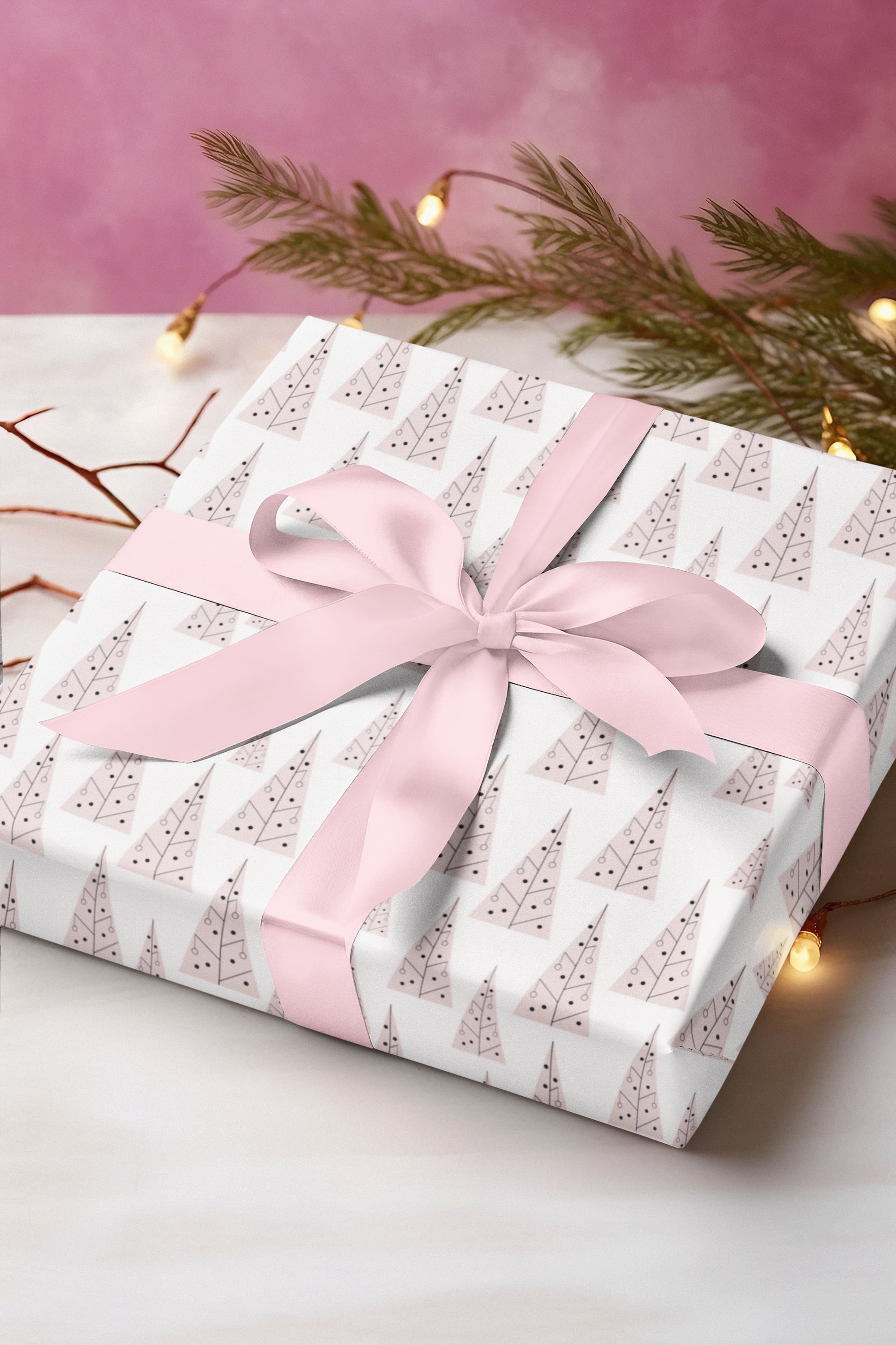 Pink Christmas Gift Wrapping Paper Christmas Wrap Christmas Wrapping Paper Sheets Cute Christmas Wrapping Paper Xmas Wrapping Paper Etsy