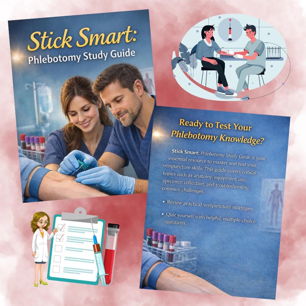 Stick Smart: Phlebotomy Study Guide | Step-by-step Blood Draw Guide ...