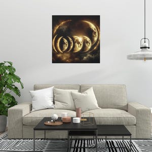 Moon Phases Wall Art Astronomy Gift