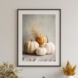 Impresión de Halloween, calabaza, misteriosa, impresiones de pared, descarga imprimible, Halloween minimalista