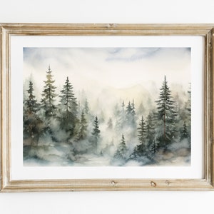 Nordic Christmas Print, Winter Gallery Wall, Christmas Prints, Vintage Wall Decor, Xmas Printable Wall Art Download